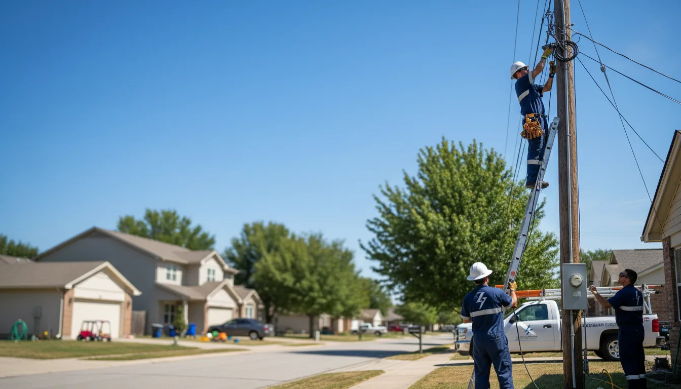 Residential electrician providing installation services in Lysite, WY